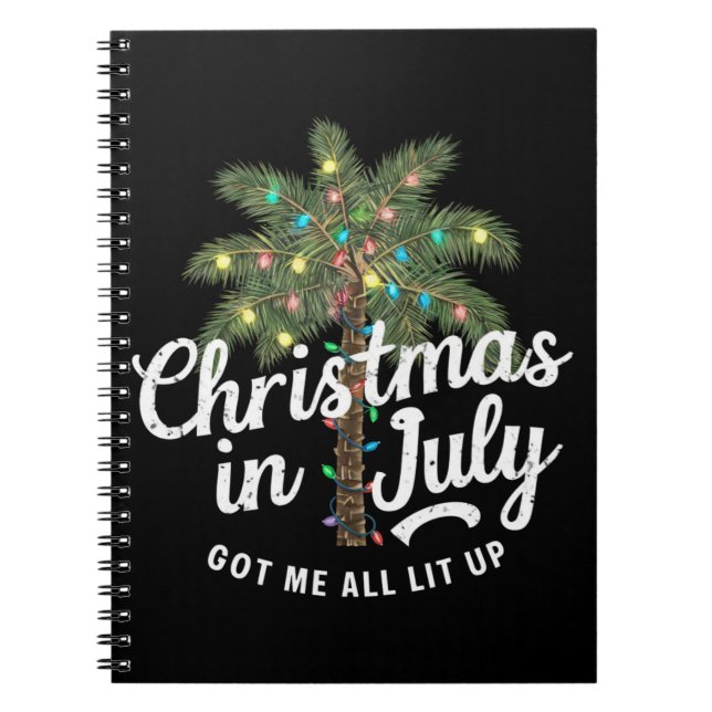 Cuaderno Navidades en julio me pusieron todos al descubiert (Frente)