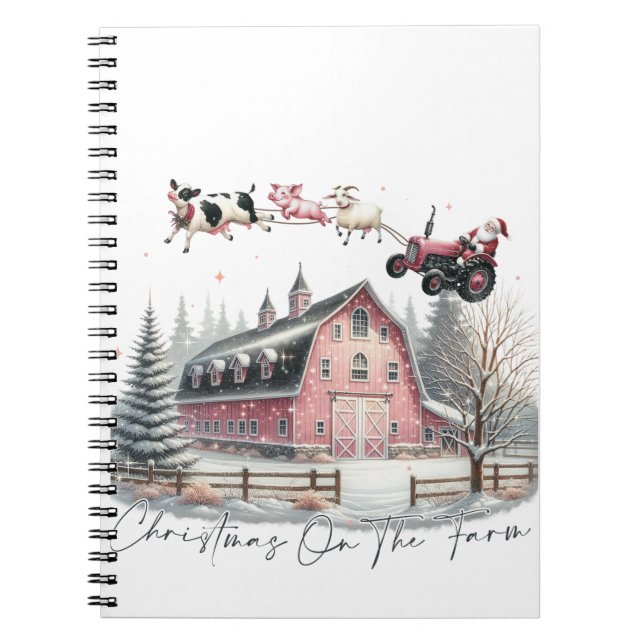Cuaderno Navidades en la granja, Feliz Navidad (Frente)