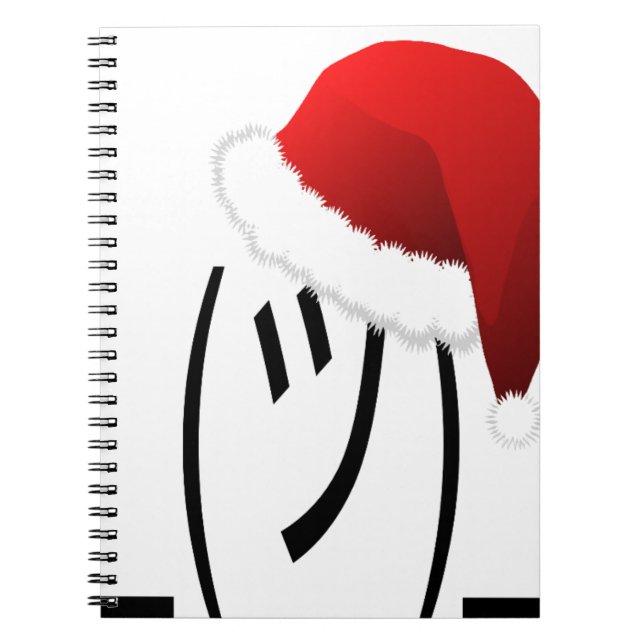 Cuaderno navidades encogiéndose de emoji (Frente)