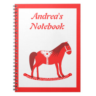 Cuaderno Navidades escandinavos Personalizado de caballos r