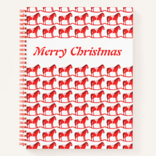 Cuaderno Navidades escandinavos Personalizado de caballos r