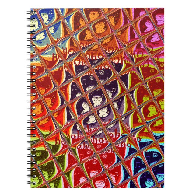 Cuaderno Navidades especiales colores Nieve Santa HoHoho Po (Frente)