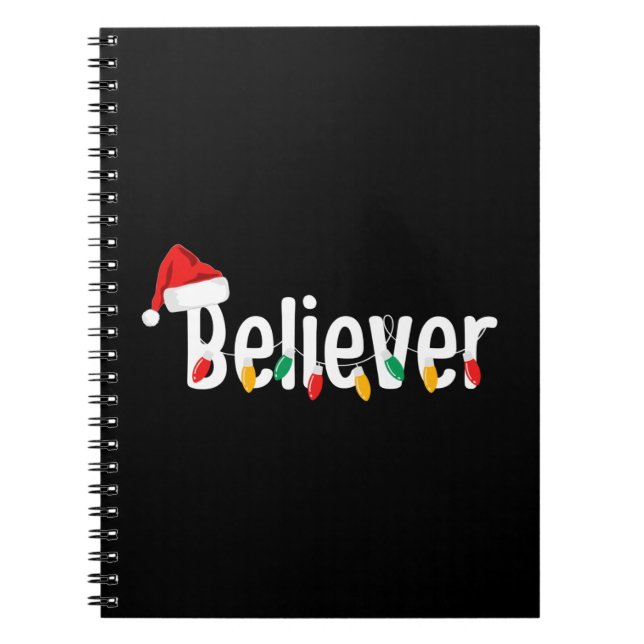 Cuaderno Navidades Faith Believer | Luces navideñas de Sant (Frente)