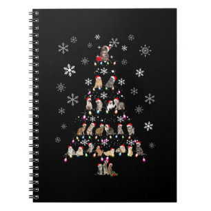 Cuaderno Navidades felices Árbol de navidad de gato corto