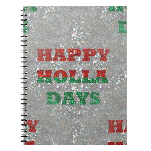 Cuaderno navidades felices días de holla (Frente)