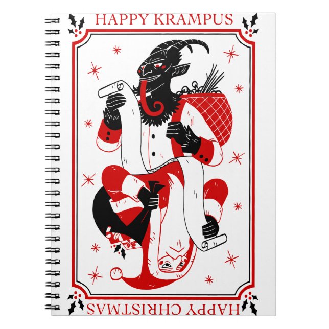 Cuaderno navidades felices krampus (Frente)