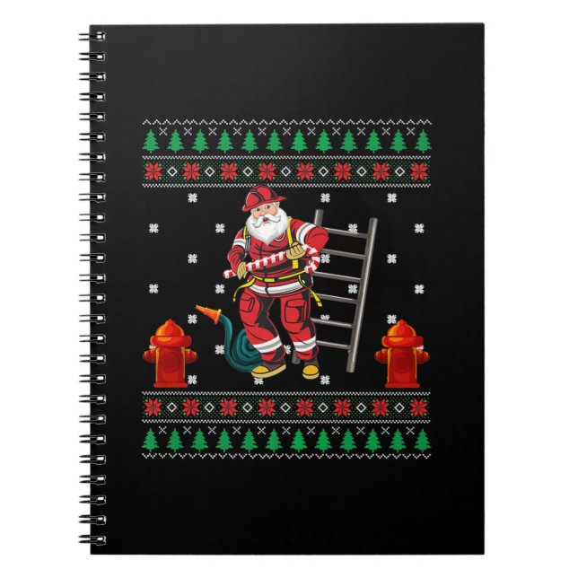 Cuaderno Navidades feos y bomberos sudan la Navidad Chicas  (Frente)