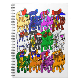 Cuaderno Navidades festivos Jolly Meowy gatos