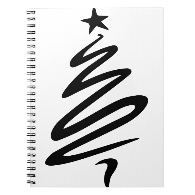 Cuaderno Navidades Fir Star Estilizan tres árboles (Frente)