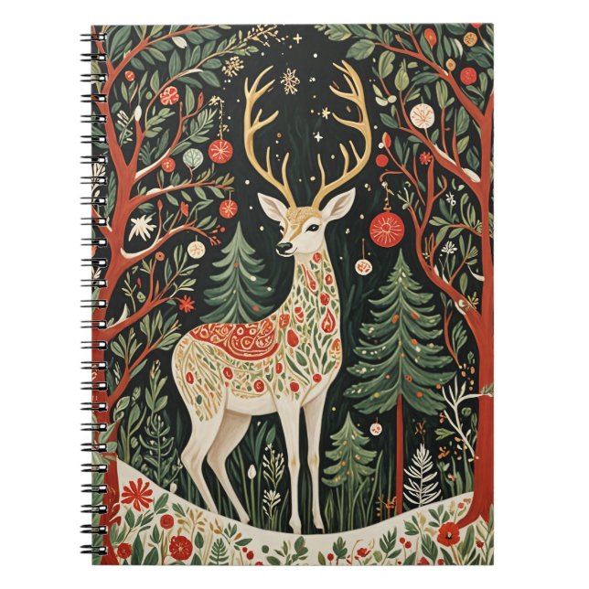 Cuaderno Navidades forestales de medianoche (Frente)