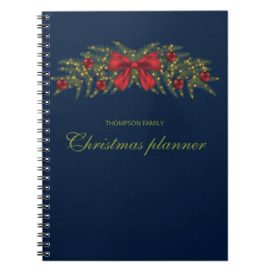 Cuaderno Navidades Garland Con Bow Rojo Y Balbuceos