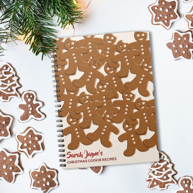 Cuaderno Navidades Gingerbread Men Patrón de portátiles (Subido por el creador)