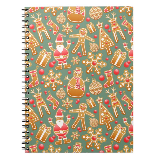 Cuaderno navidades gingerbread santa (Frente)