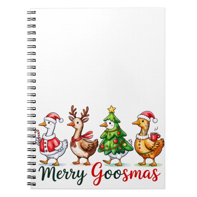 Cuaderno Navidades graciosos Silly Goose (Frente)