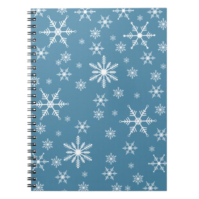 Cuaderno Navidades Hacen Snowflake Con El Azul (Frente)