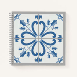 Cuaderno Navidades Holly y flores