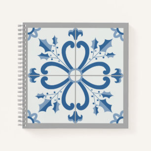 Cuaderno Navidades Holly y flores