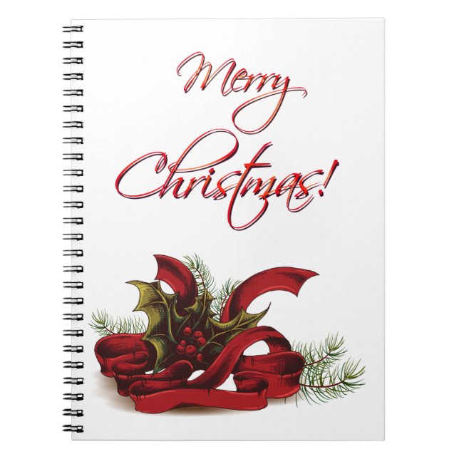 Cuaderno Navidades Holly y Pines (Frente)