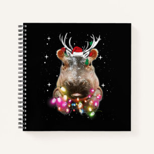 Cuaderno Navidades Iluminan Hippo Fiona Hippopótamo Lover