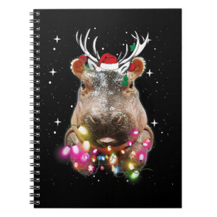 Cuaderno Navidades Iluminan Hippo Fiona Hippopótamo Lover