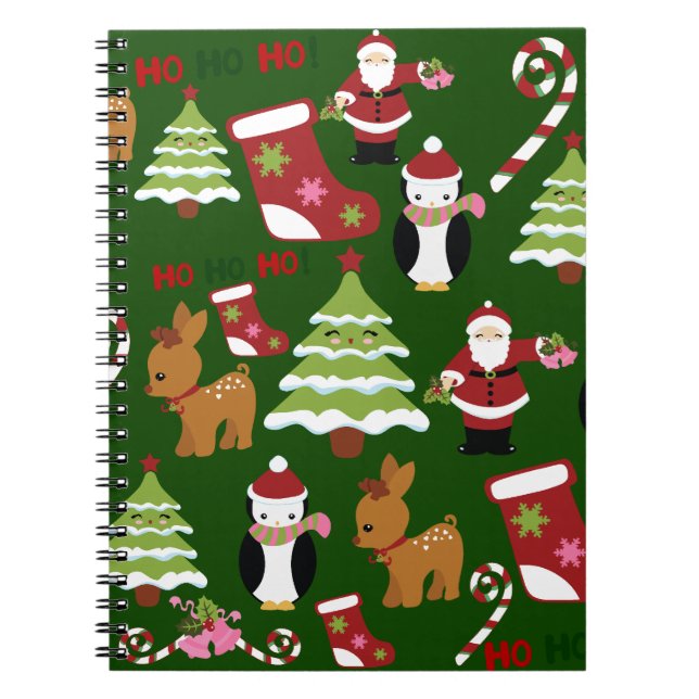 Cuaderno Navidades inteligentes colaboran con Santa Claus (Frente)