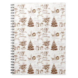 Cuaderno Navidades, invierno y diseño de año nuevo para por