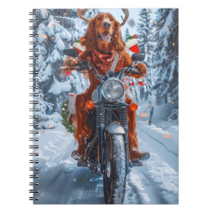 Cuaderno Navidades irlandeses de motocicletas Red Setter Do