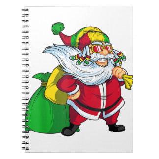 Cuaderno Navidades jamaiquinos rasta santa claus rastafaria