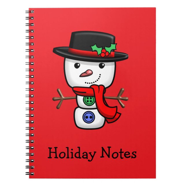 Cuaderno Navidades Jolly Snowman Notebook (Frente)