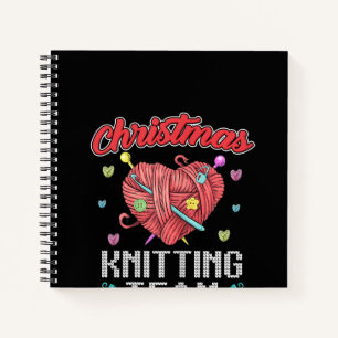 Cuaderno Navidades Knitting Team Heart Yarn Crochet