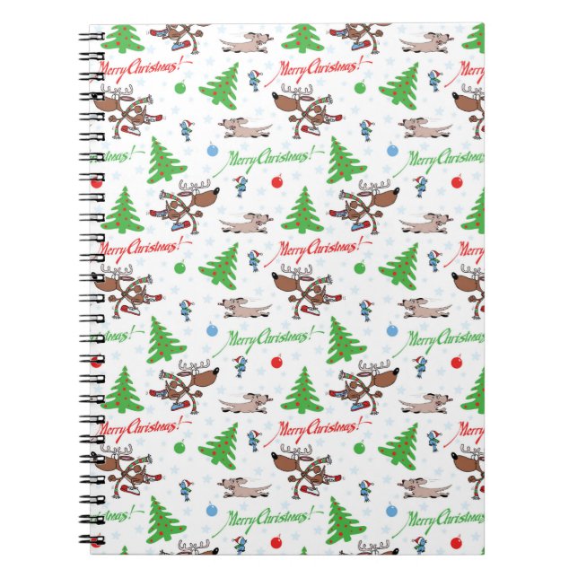 Cuaderno navidades locos venados (Frente)