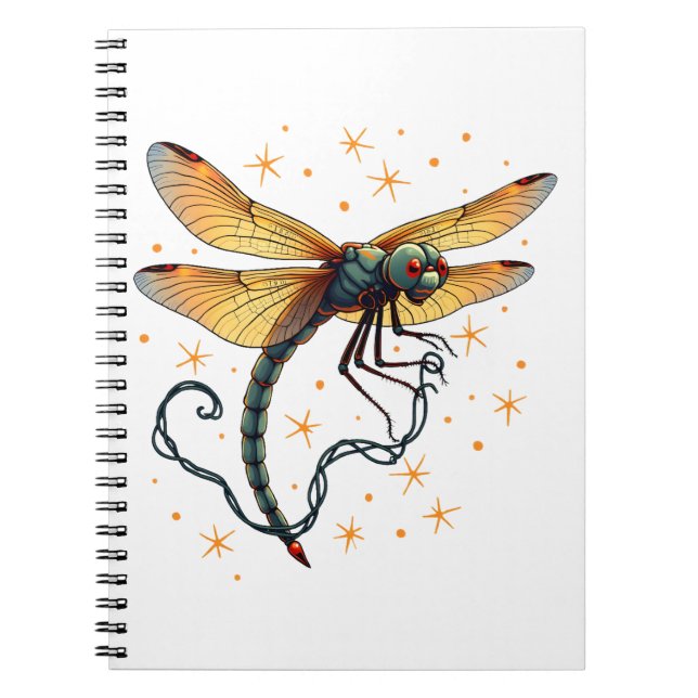 Cuaderno Navidades Luces Dragonfly (Frente)