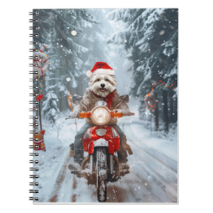 Cuaderno Navidades malteses de ciclismo de perros