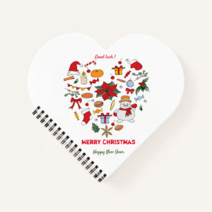 Cuaderno Navidades minimalistas y Año Nuevo Feliz