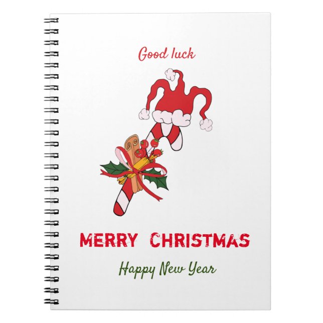 Cuaderno Navidades Minimalistas y feliz Año Nuevo (Frente)