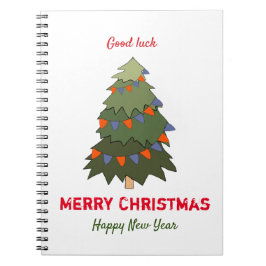 Cuaderno Navidades Minimalistas y feliz Año Nuevo