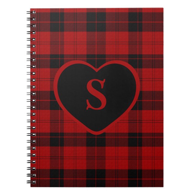 Cuaderno Navidades Monogramas de control con placa de búfal (Frente)