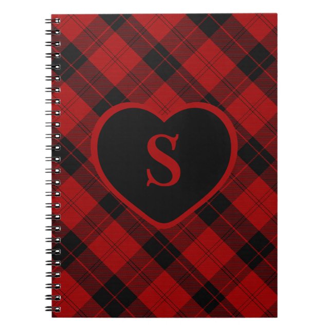 Cuaderno Navidades Monogramas de control con placa de búfal (Frente)