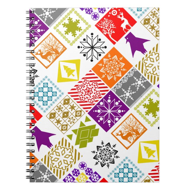 Cuaderno Navidades multicolores (Frente)