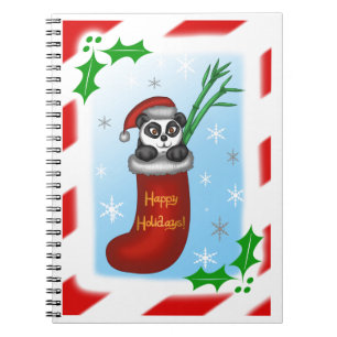 Cuaderno Navidades Panda