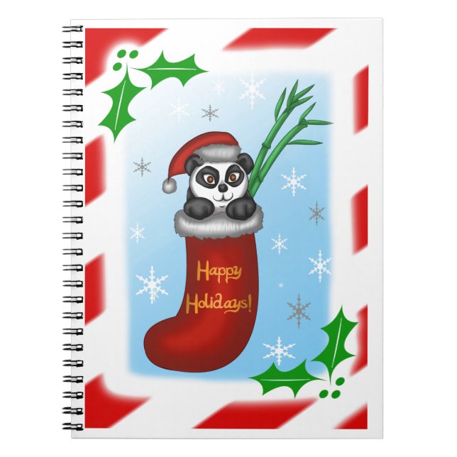 Cuaderno Navidades Panda (Frente)