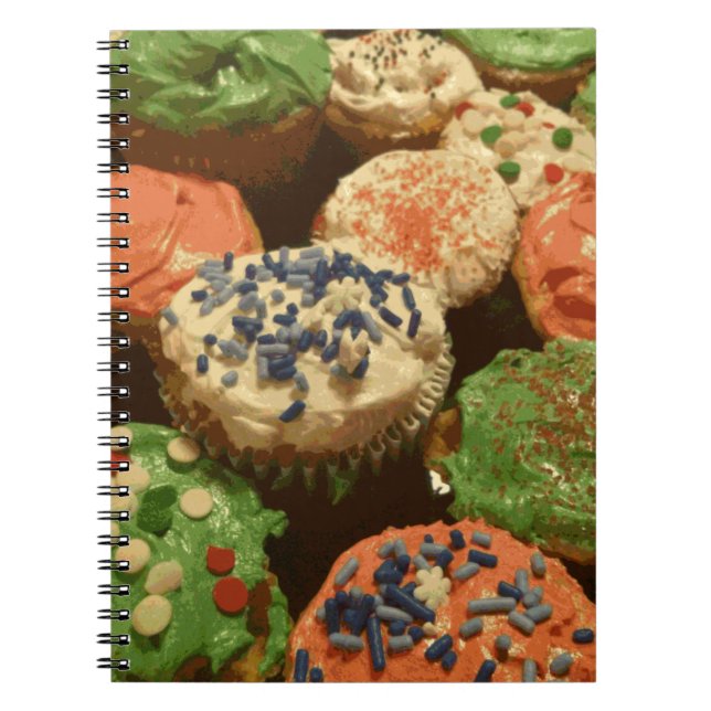 Cuaderno Navidades pasteles con salpicaduras (Frente)