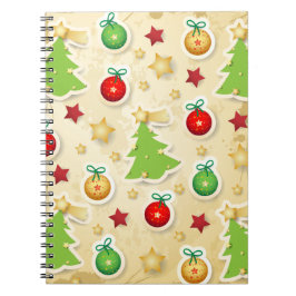 Cuaderno Navidades Patrón de vintage