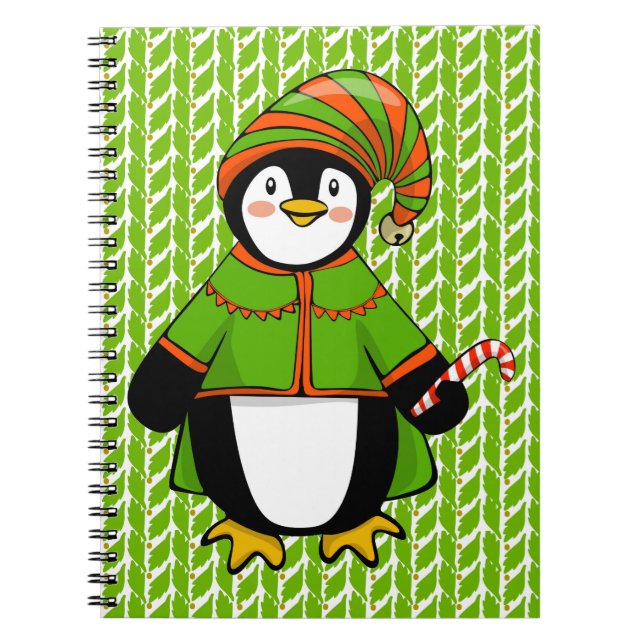 Cuaderno Navidades Penguin Elf (Frente)