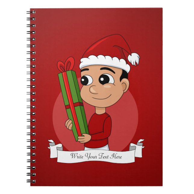Cuaderno Navidades personalizado portátil (Frente)