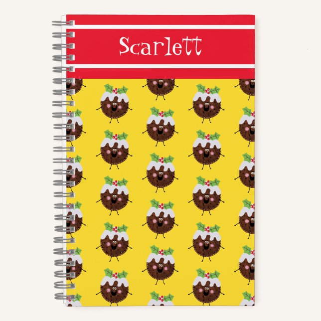 Cuaderno Navidades personalizados personalizados pudding No (Anverso)