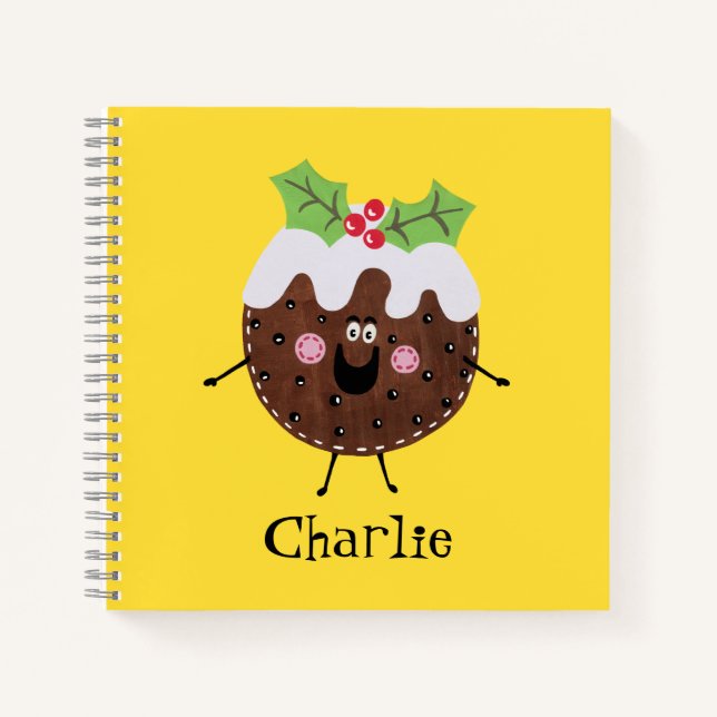 Cuaderno Navidades personalizados pudding (Anverso)