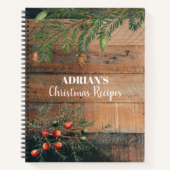 Cuaderno Navidades personalizados Recetas de Navidad de Mad (Anverso)