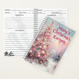 Cuaderno Navidades personalizados Recipe Book Ornament Art