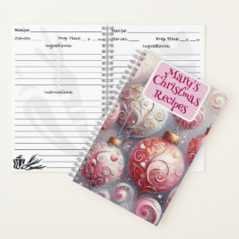 Cuaderno Navidades personalizados Recipe Book Ornament Art